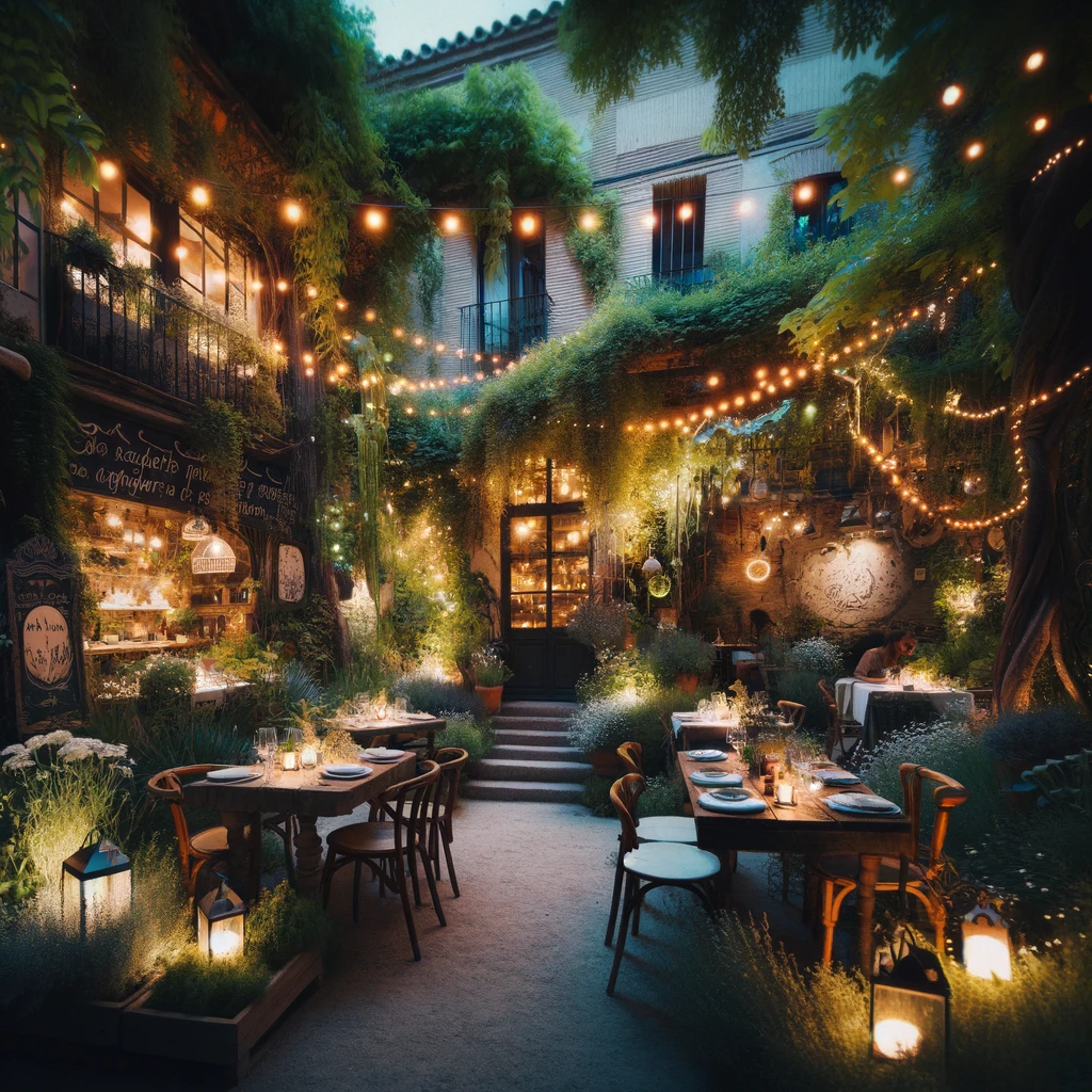 Cena Bajo las Estrellas en un Jardín Secreto